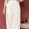 Off- White Cotton Flax Dhoti