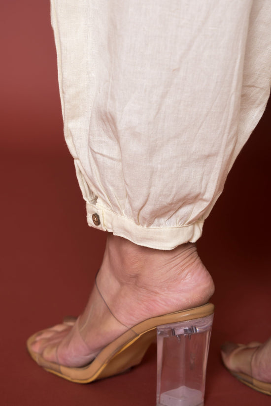 Off- White Cotton Flex Dhoti