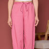 Pleated Cotton Salwar-Pure cotton-Light Pink