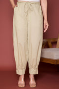 Pleated Cotton Salwar-Pure cotton-Pista Green