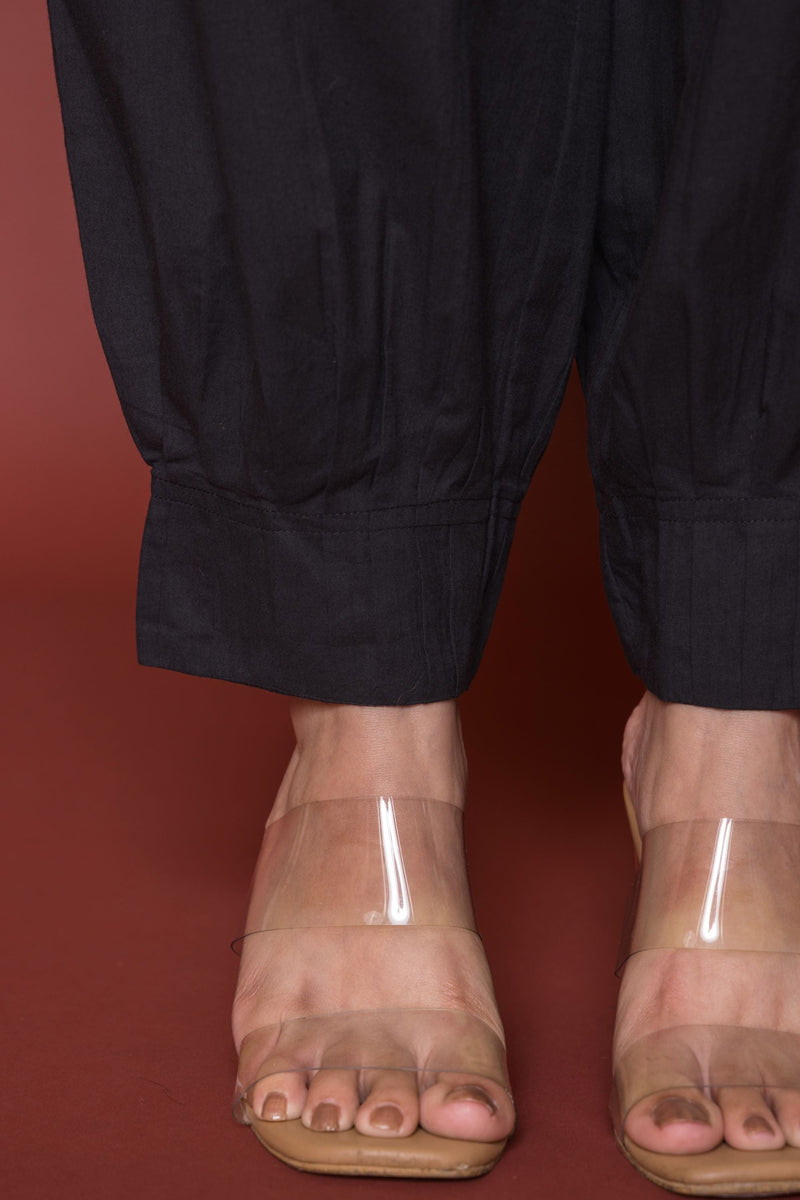 Pleated Cotton Salwar-Pure cotton