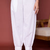 Pleated Cotton Salwar-Pure cotton-White