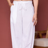 Pleated Cotton Salwar-Pure cotton-White