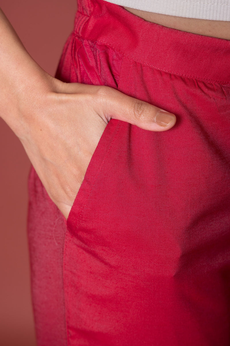 Apricot Cotton Pant For Women's