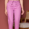 Onion Pink Cotton Pant For Women's