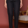 Black Cotton Pant For Women's