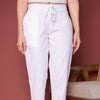 White Cotton Pant For Women's