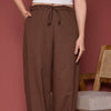 Brown Cotton Dhoti For Women's