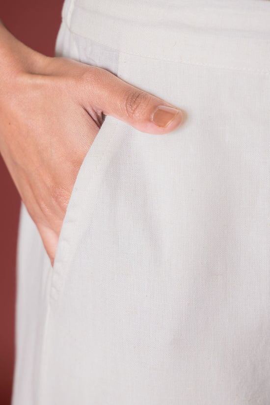 Off White Cotton Dhoti For Women's