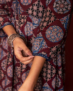Jamuni Cotton Round Neck Dress For Women's