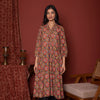 Multicolored Cotton V-Neck Kurta For Women's