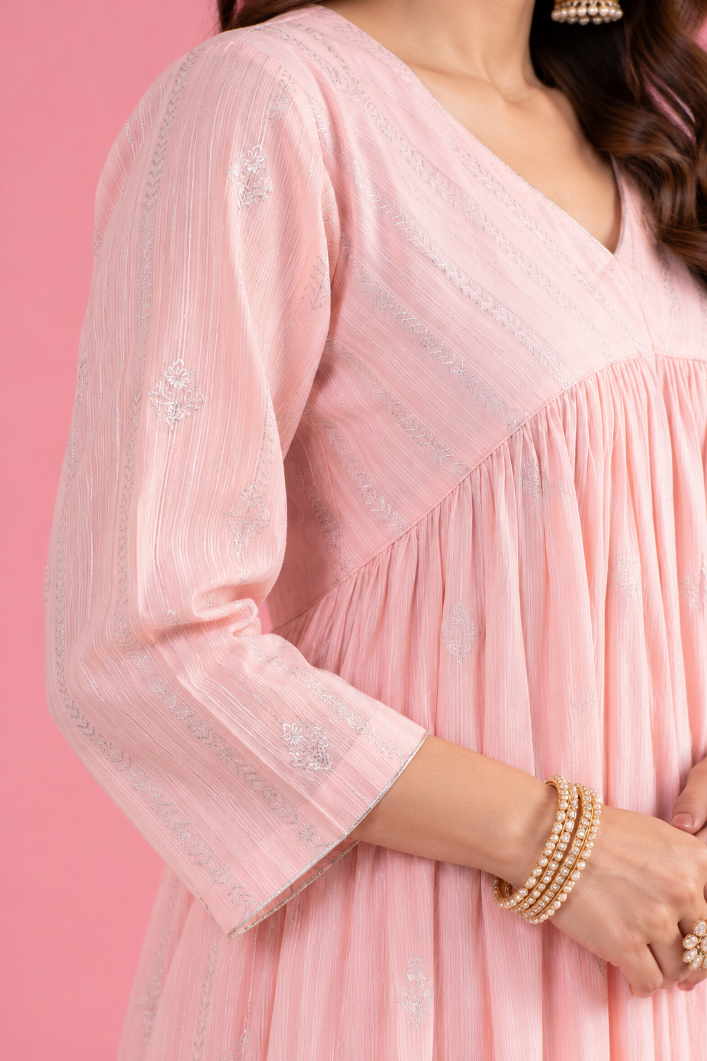 Baby pink Complete suit set