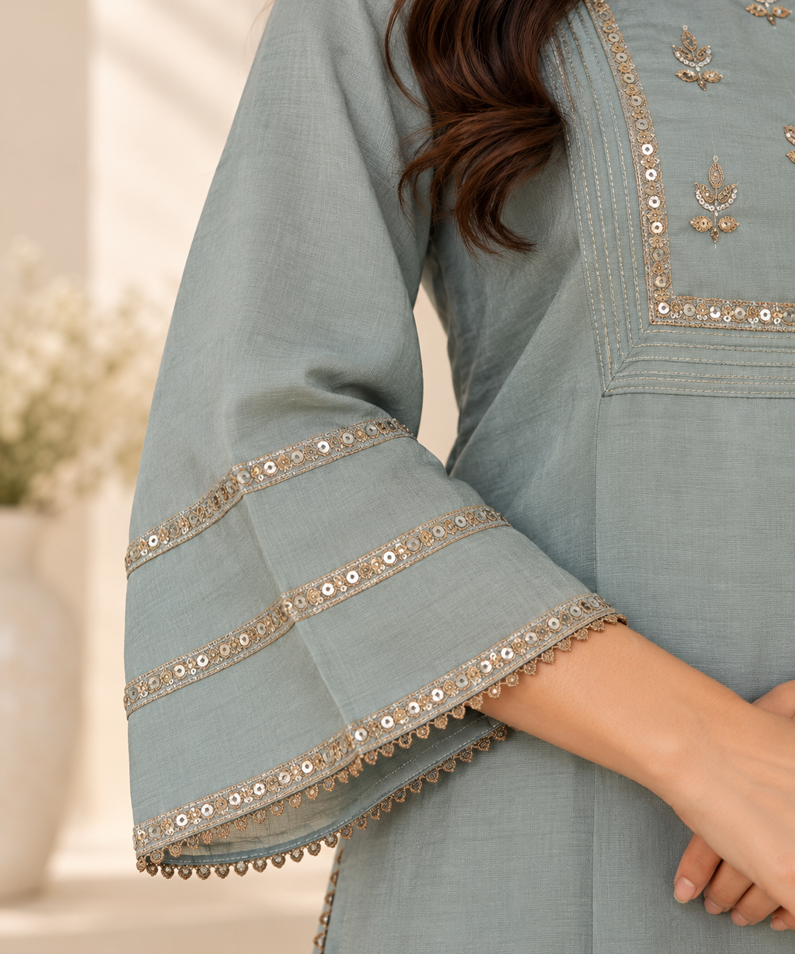 Grey Kurta