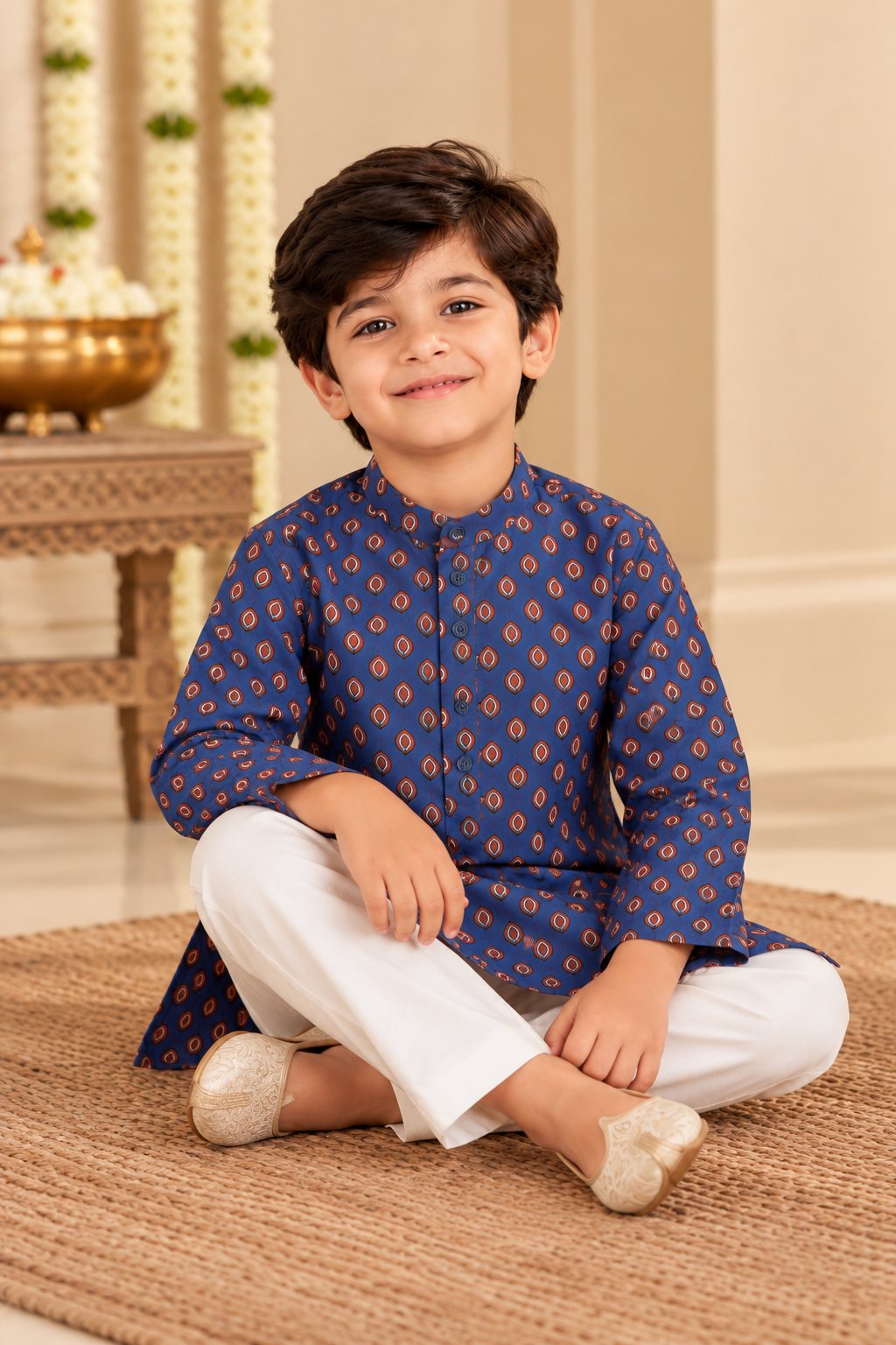 Blue Kids Boy Kurta
