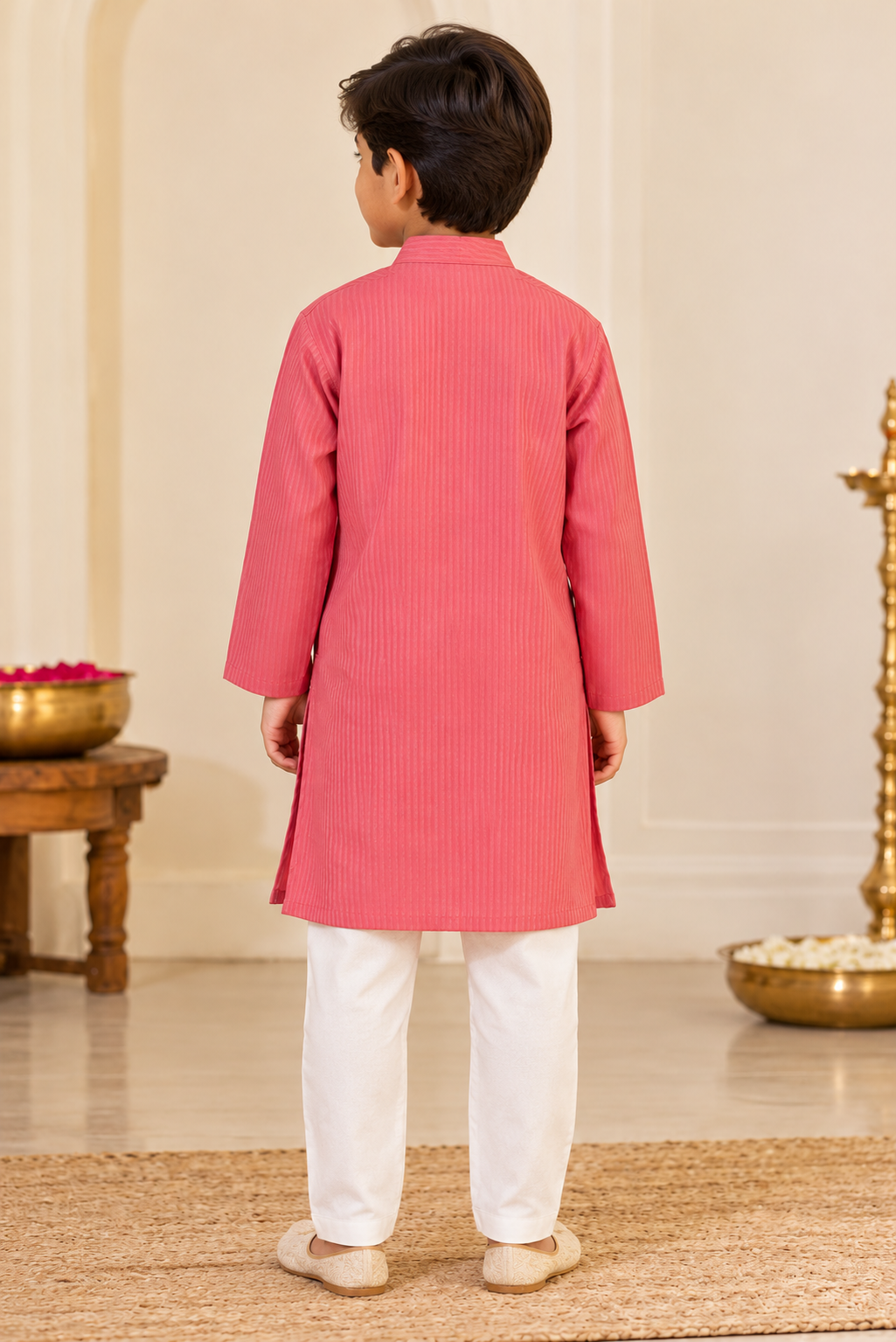 Pink Kids Boy Kurta