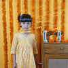 Yellow Cotton Kids Kurta & Shrara Set