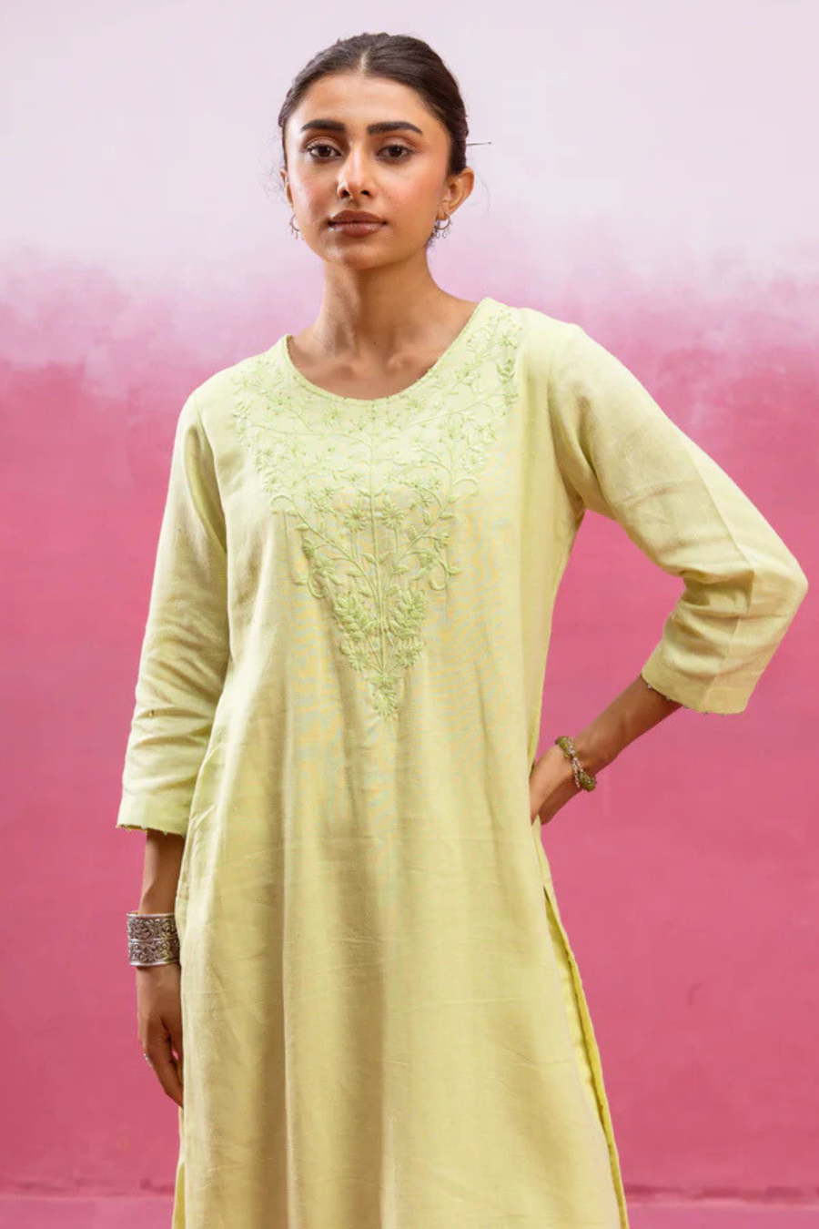 Pastel Lime Green Kurta Pant