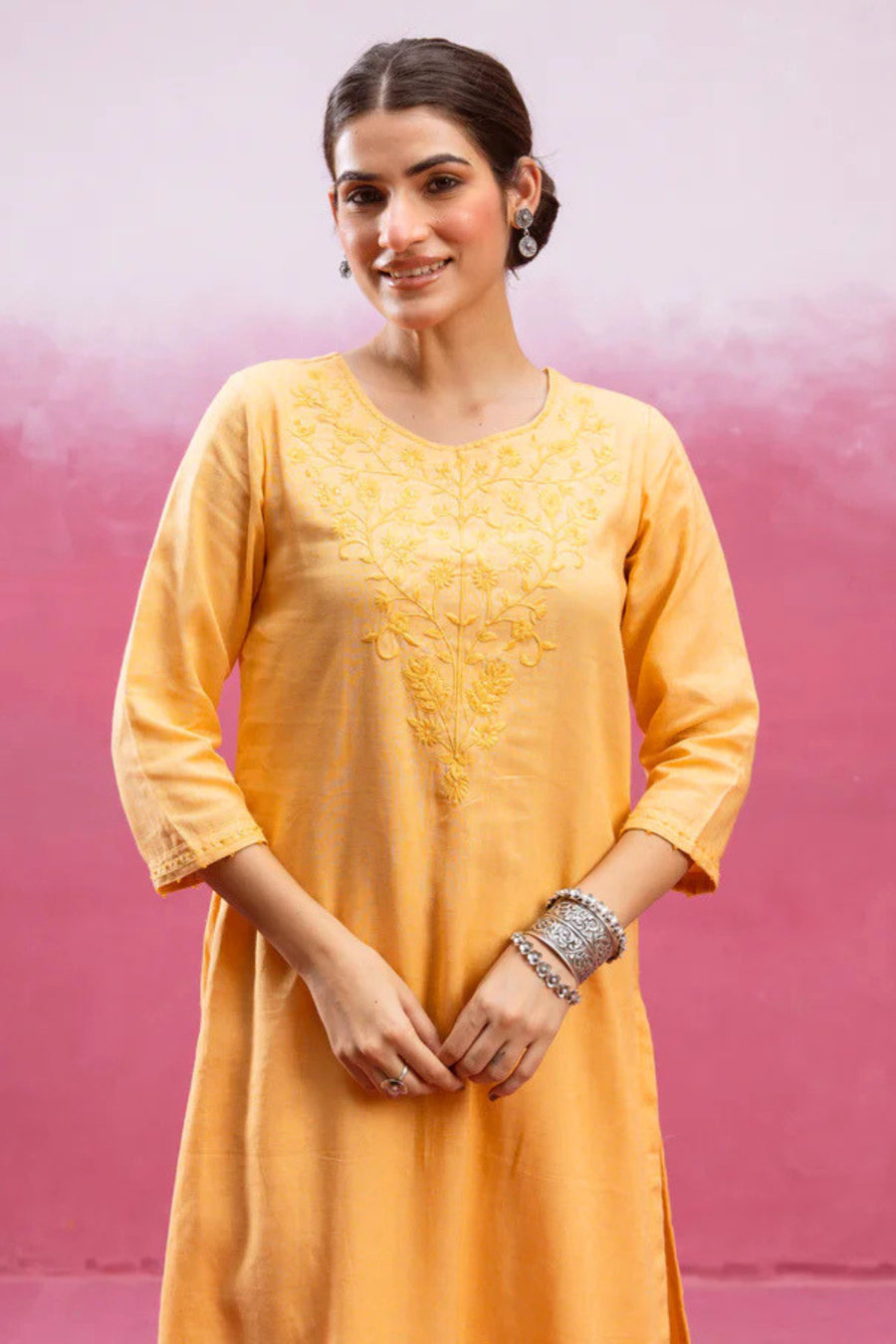 Mustard Yellow Kurta Pant