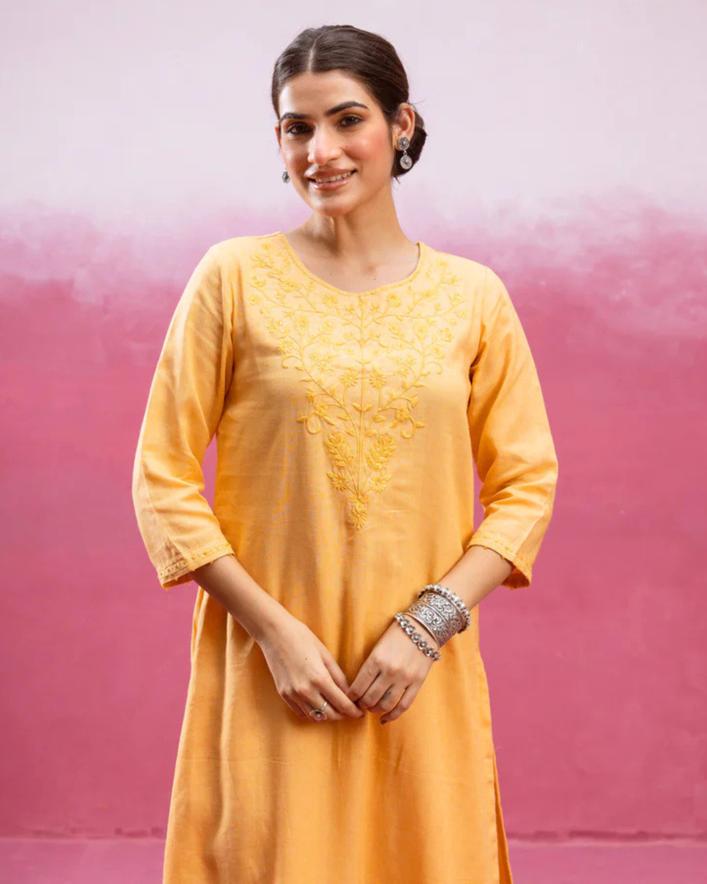Mustard Yellow Kurta Pant