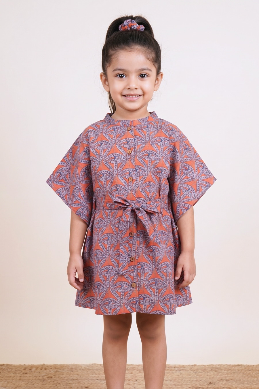 Coral Orange Kaftan