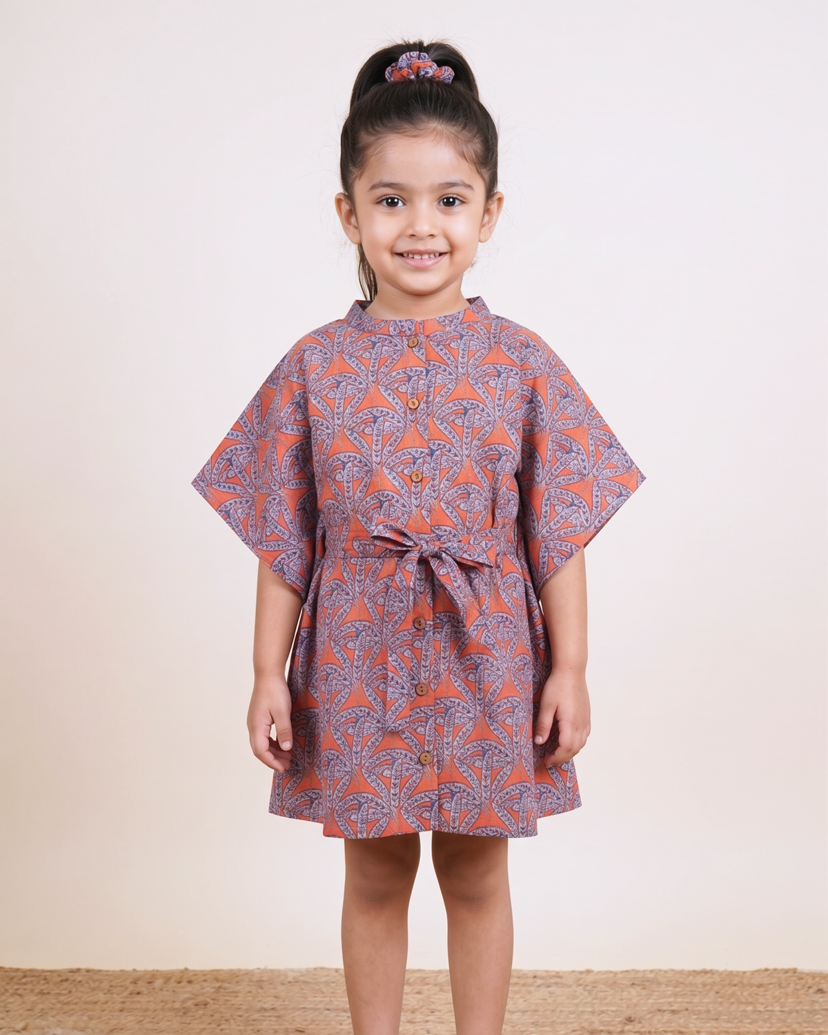 Coral Orange Kaftan