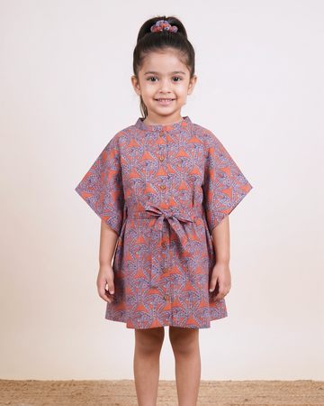 Coral Orange Kaftan