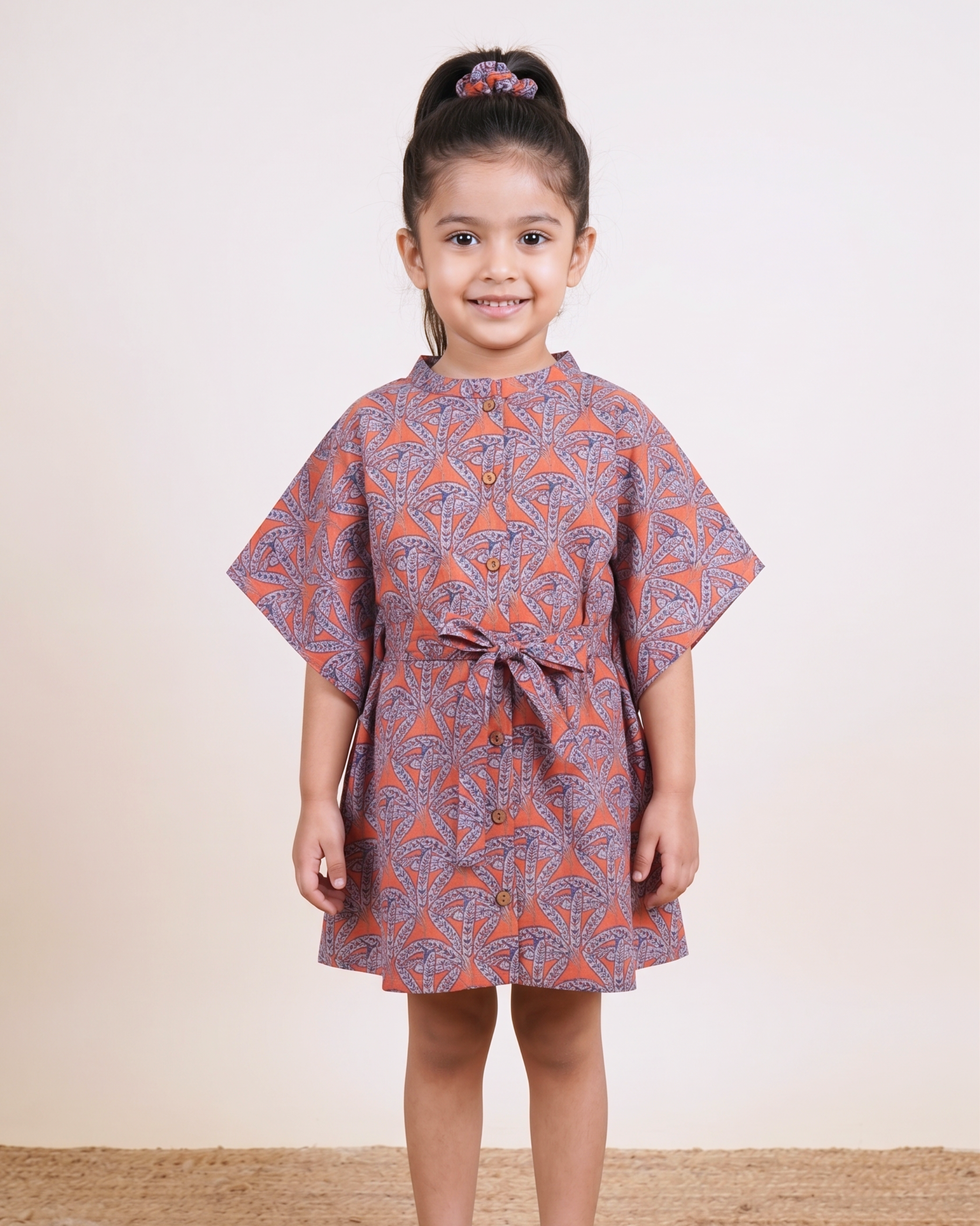 Coral Orange Kaftan