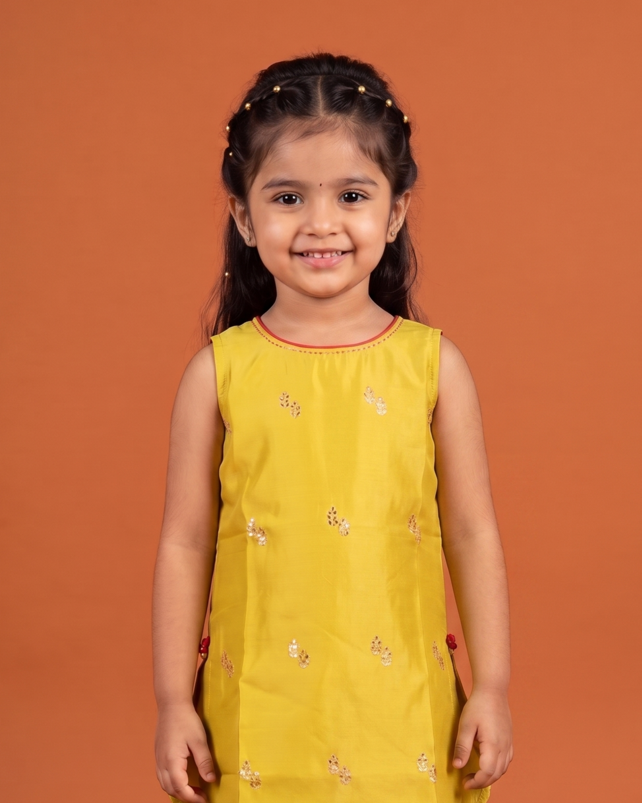 Lime Yellow Kurta Sharara Dupatta