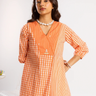 Orange Kurta(Pant Not Included)