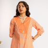 Orange Kurta(Pant Not Included)