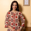 Dusty Beige Kurta(Pant Not Included)