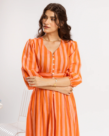 Bright Orange Dress