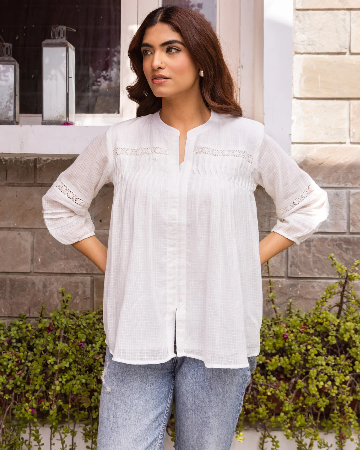 White Short Top