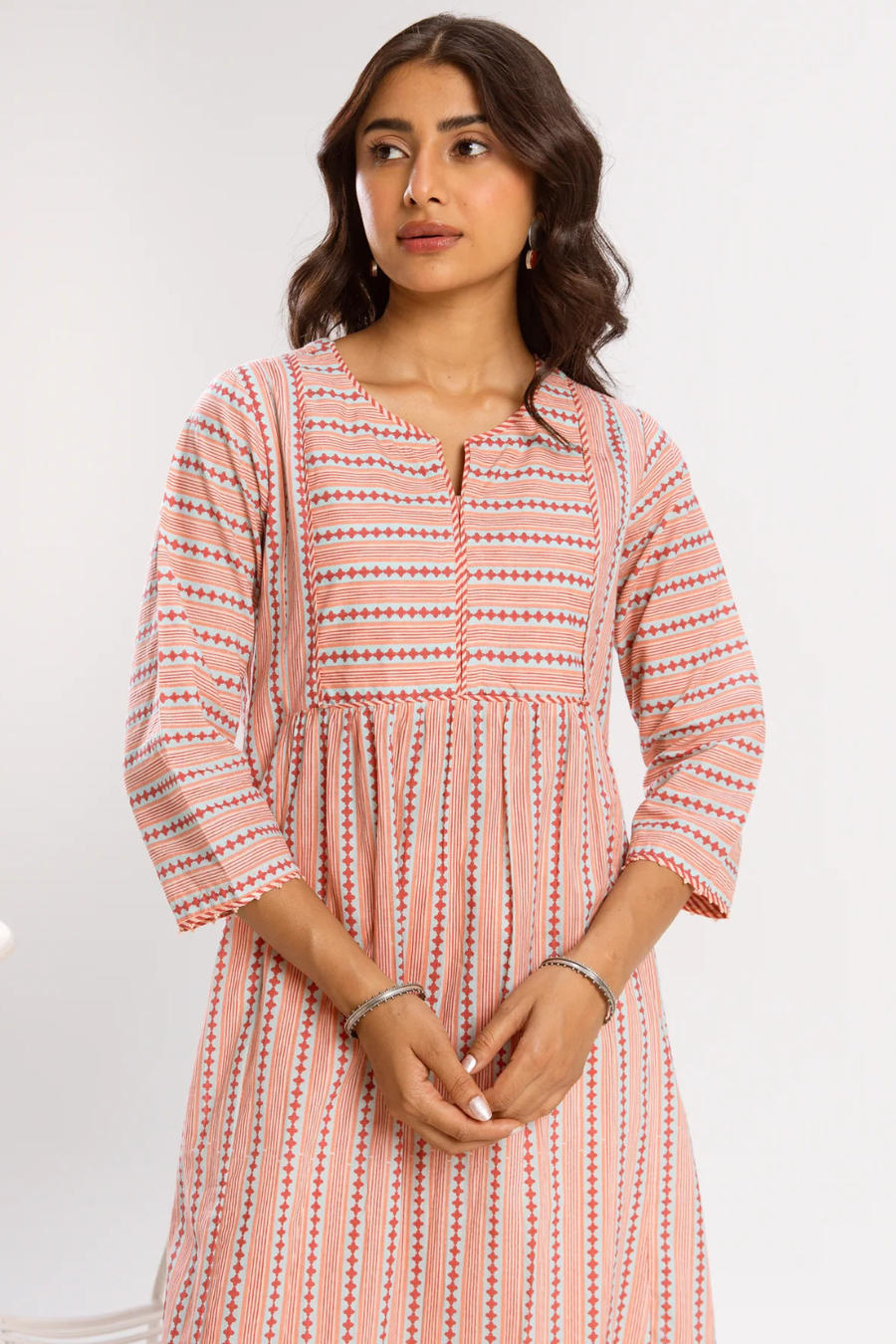 Peach kurta ( Pant Not Included )