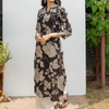 Black Floral Kurta For Women's