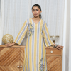Mustard And White Kurta Pant