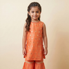 Bright Orange Kurta Sharara Dupatta
