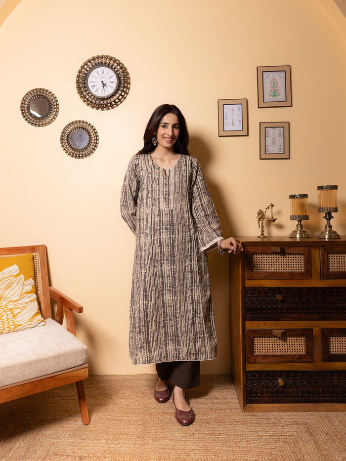 Grey Kurta