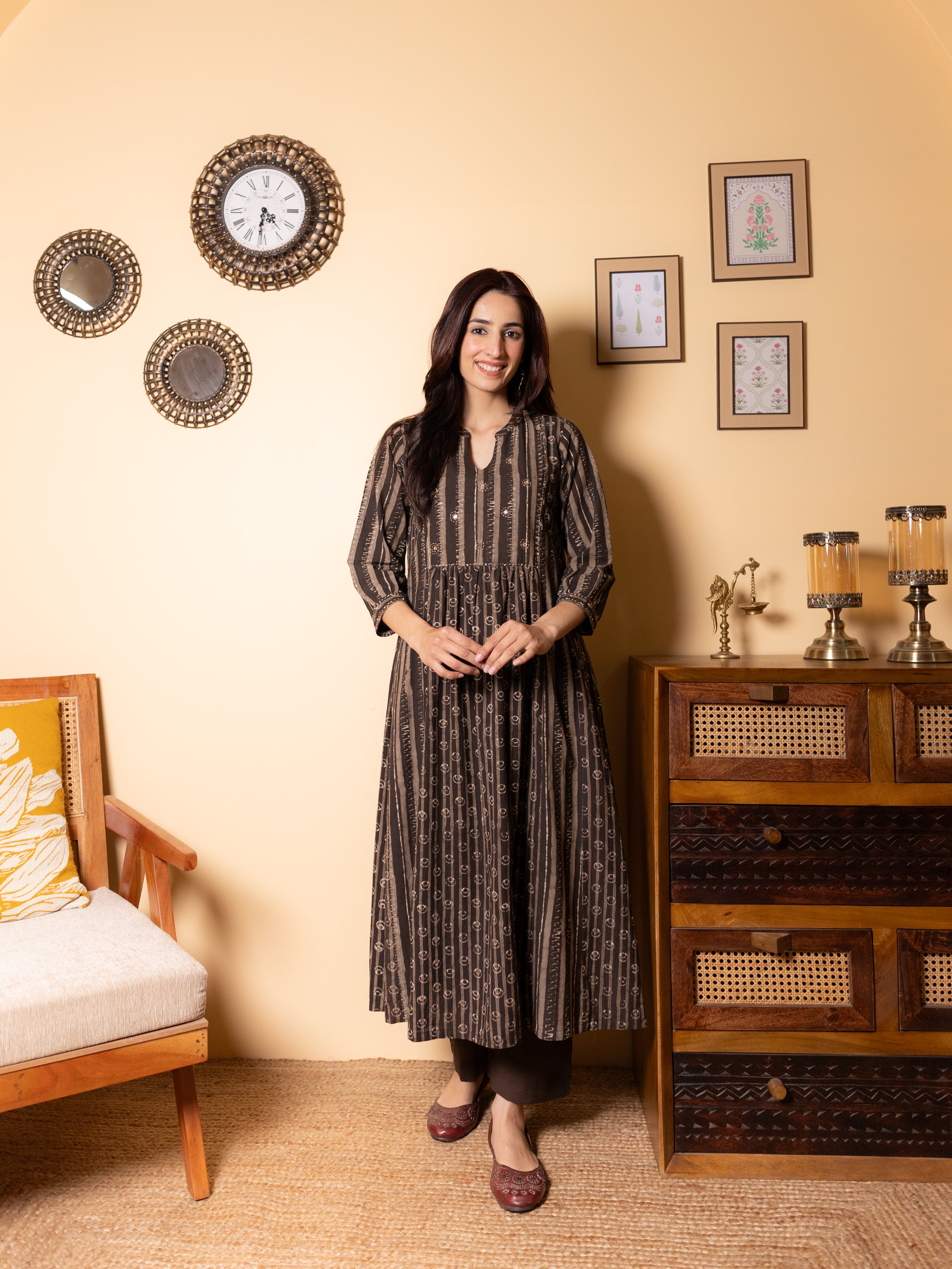 Dark Gray Kurta
