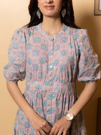 Powder Blue Cotton Dress