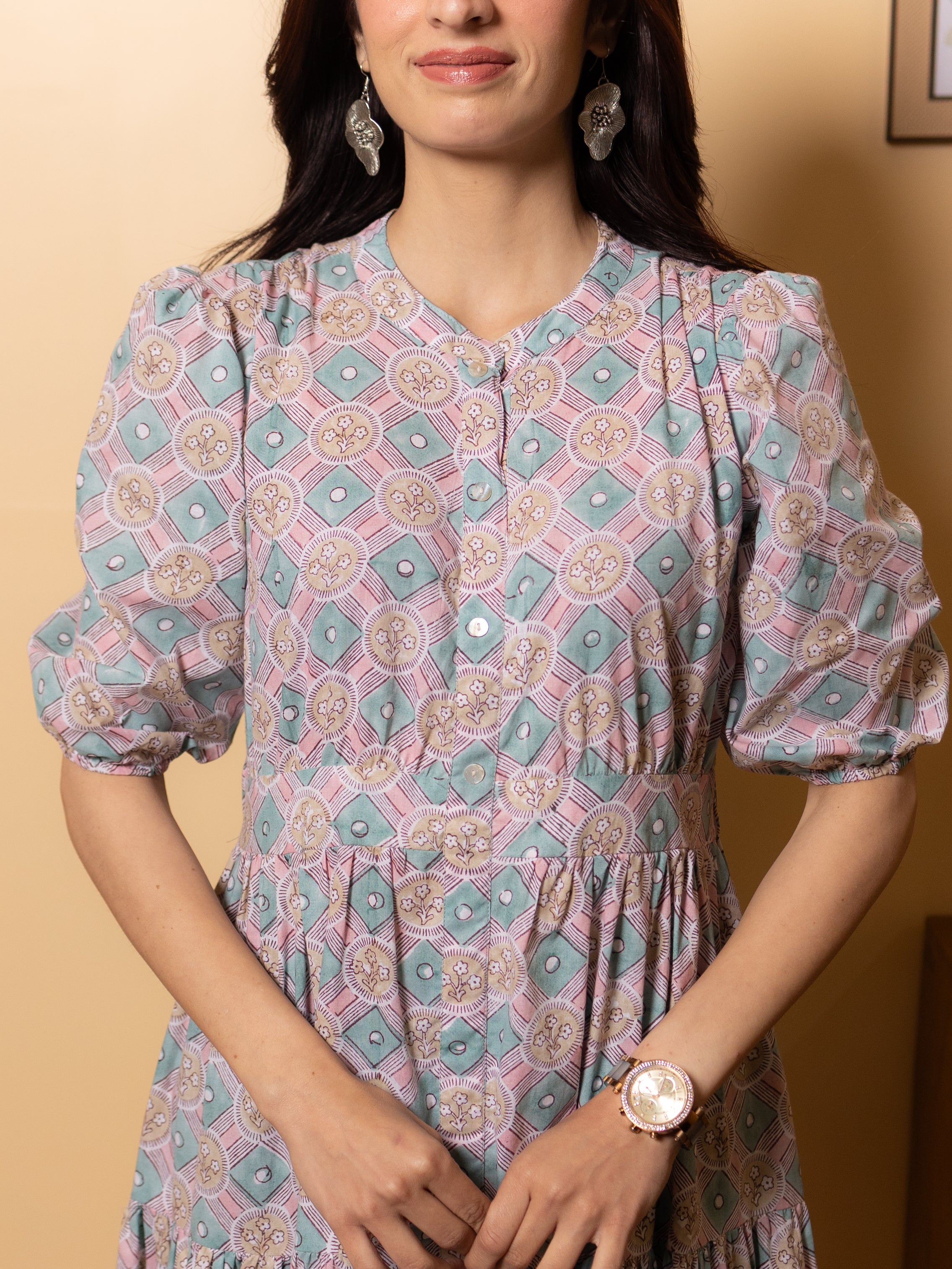 Powder Blue Cotton Dress