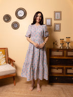 Powder Blue Cotton Dress