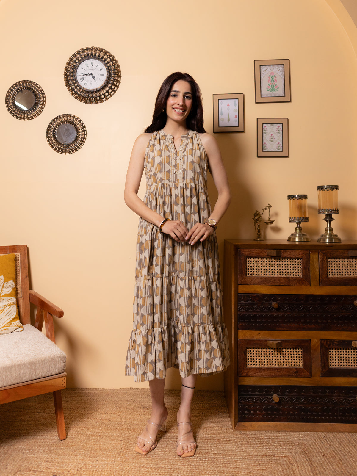 Warm Beige Dress