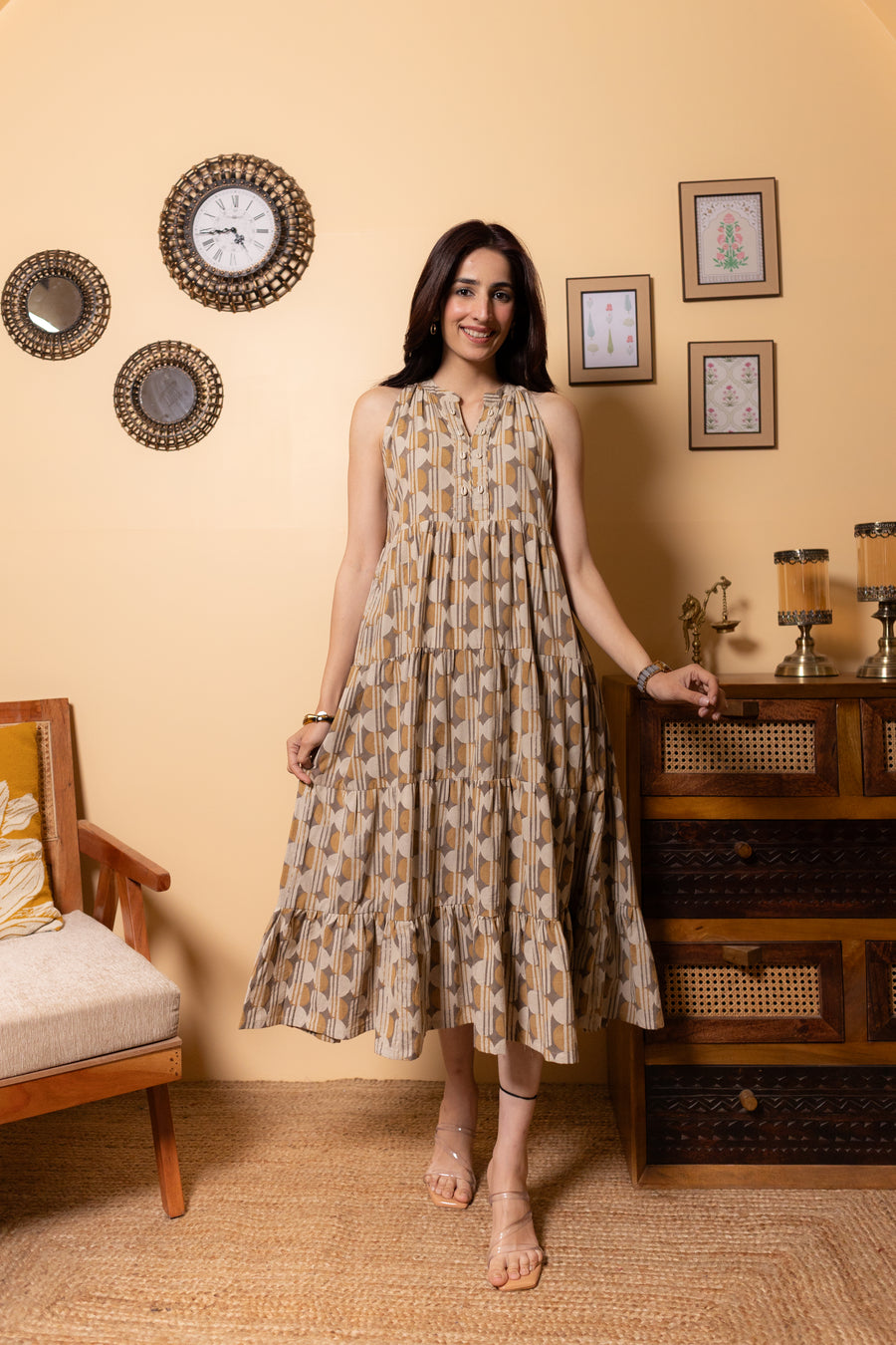 Warm Beige Dress