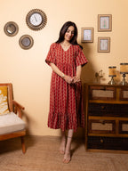 Reddish Maroon Dress