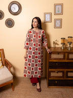 Dusty Beige Kurta(Pant Not Included)