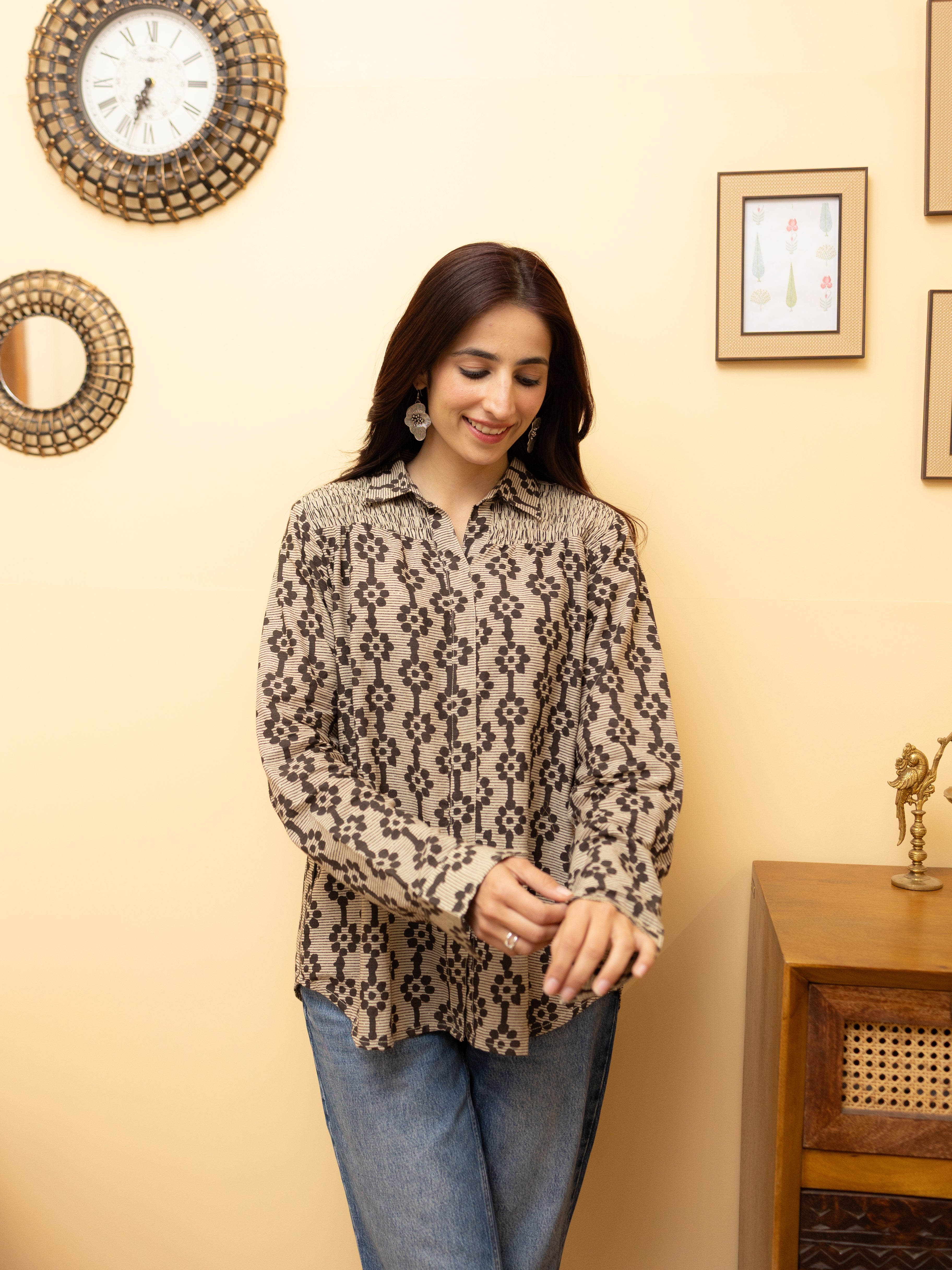 Warm Beige Shirt For Women