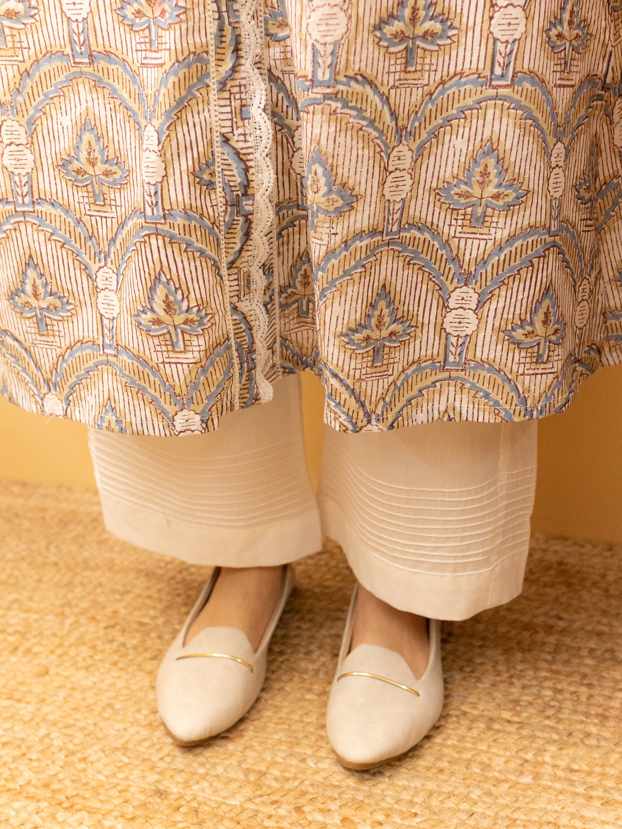 Warm Ivory Kurta(Pant Not Included)