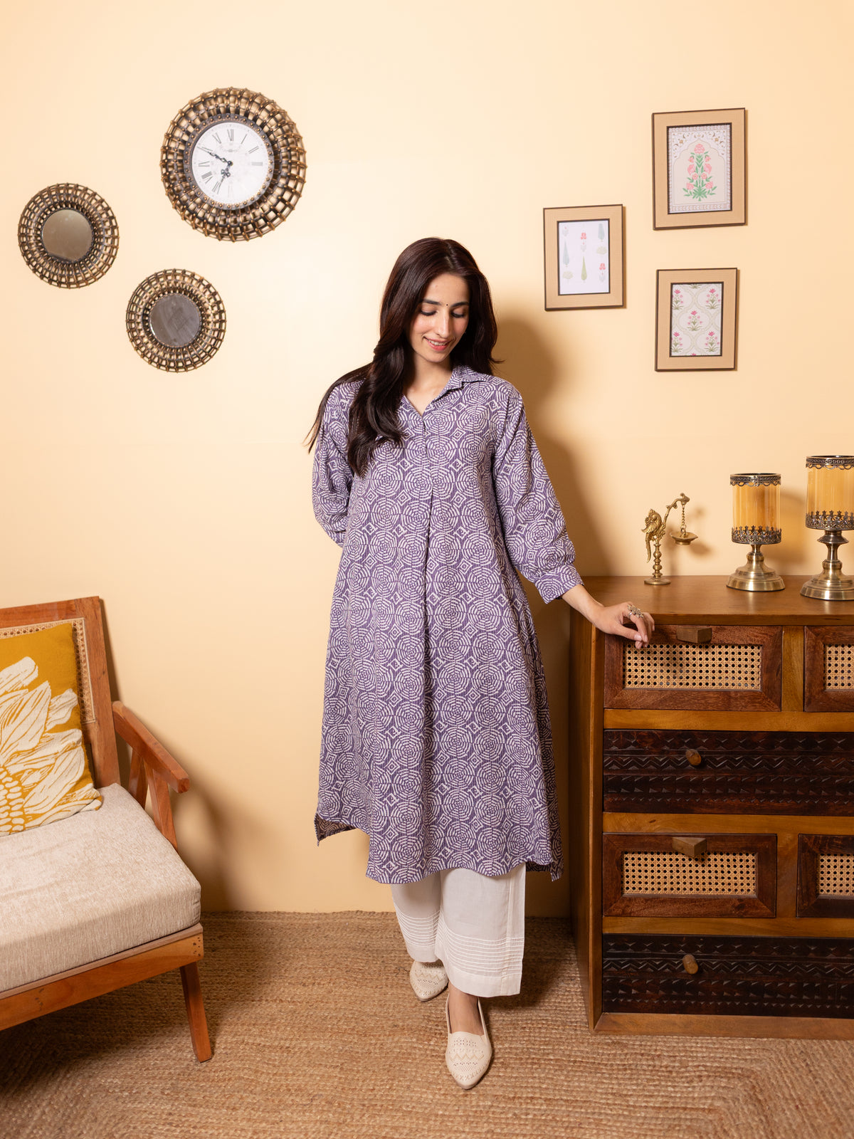 Muted Lavender Kurta