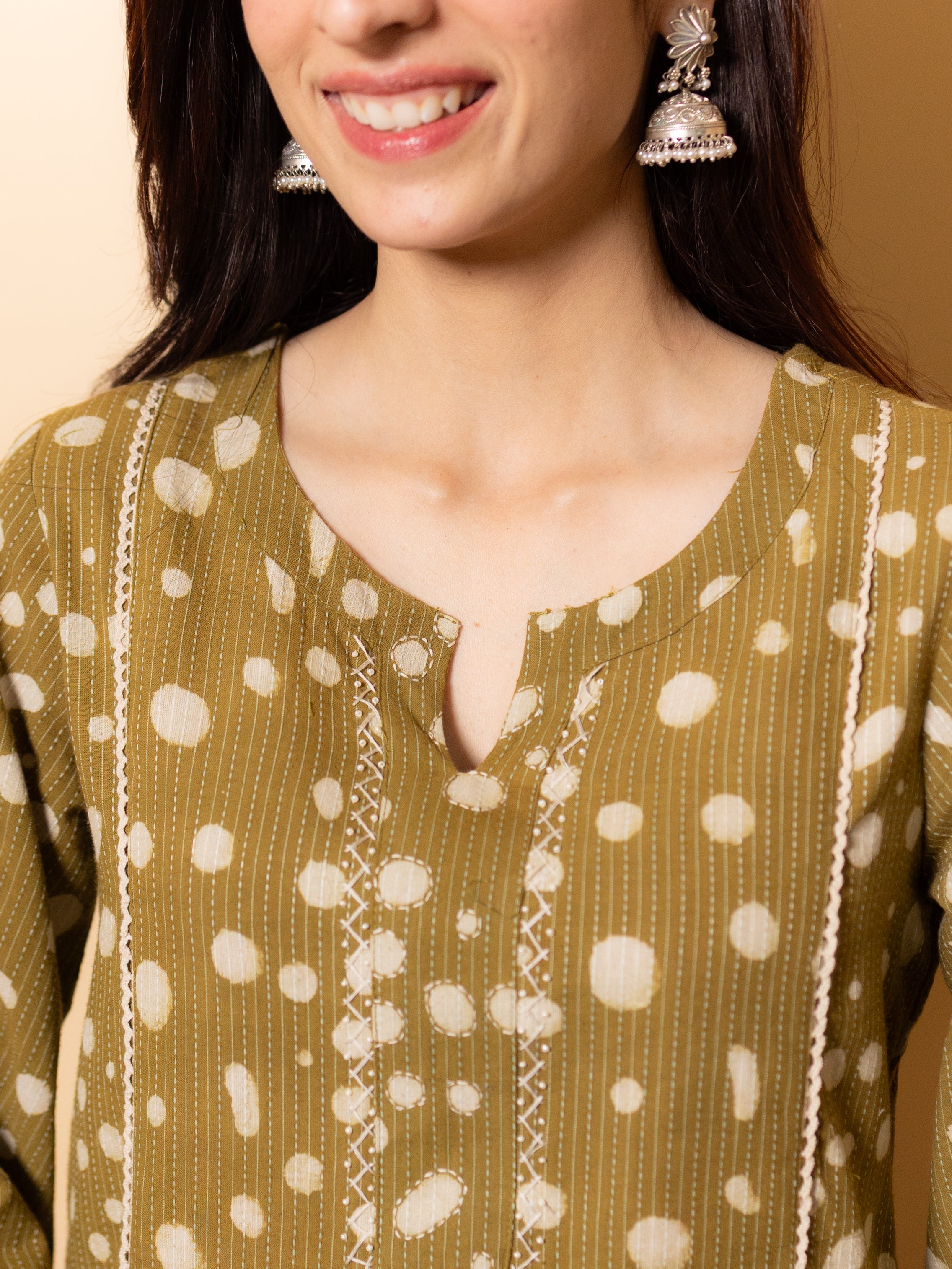 Olive Green Kurta